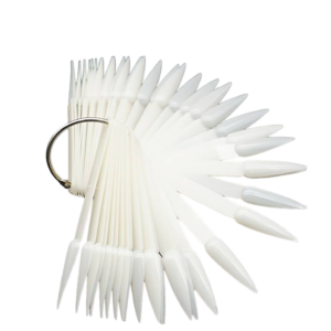 Νυχιέρα με κρίκο (50 sticks) Γαλακτερό Στιλέτο